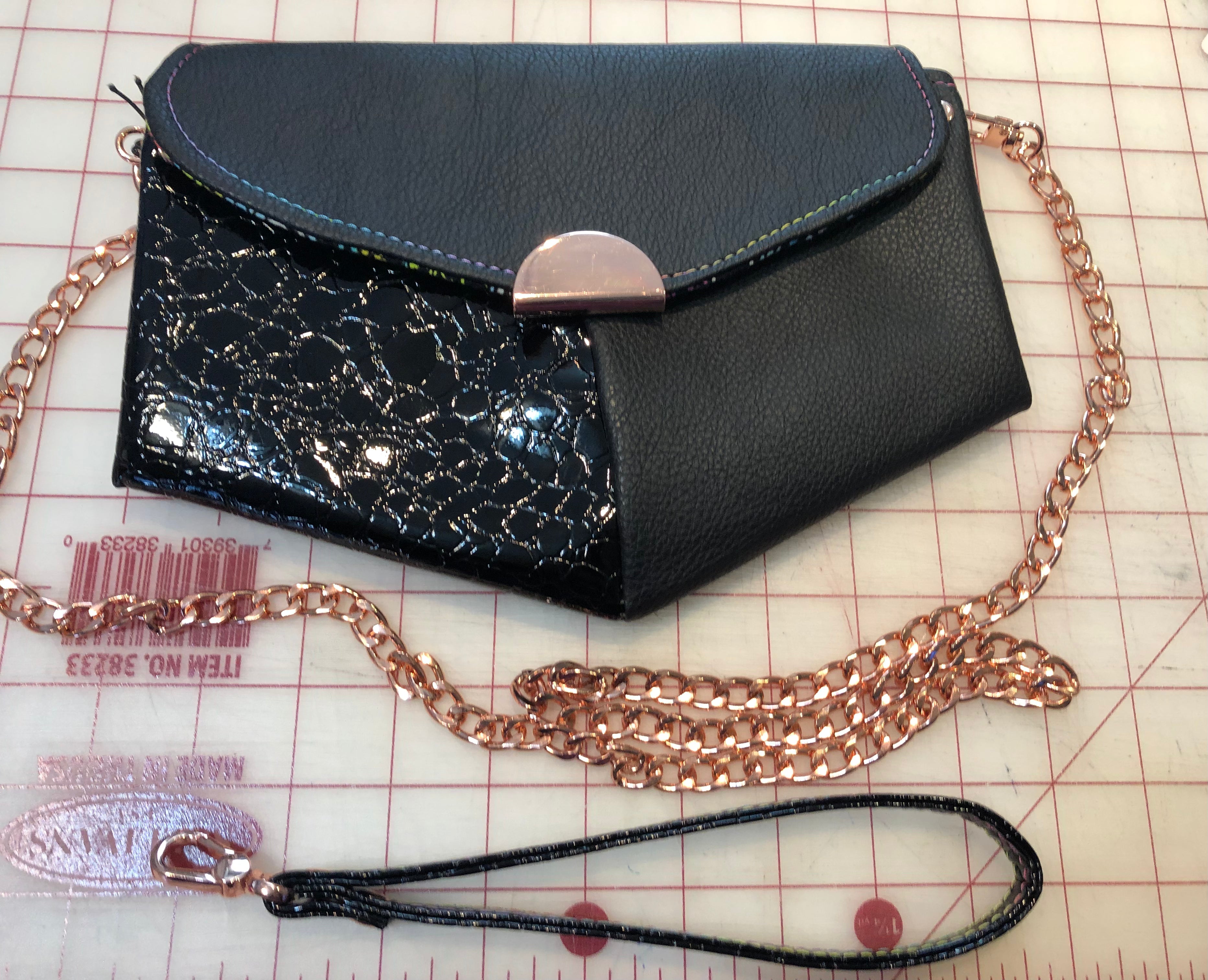 2 tone black clutch Wallet. Rose gold hardware Bags by Victoria
