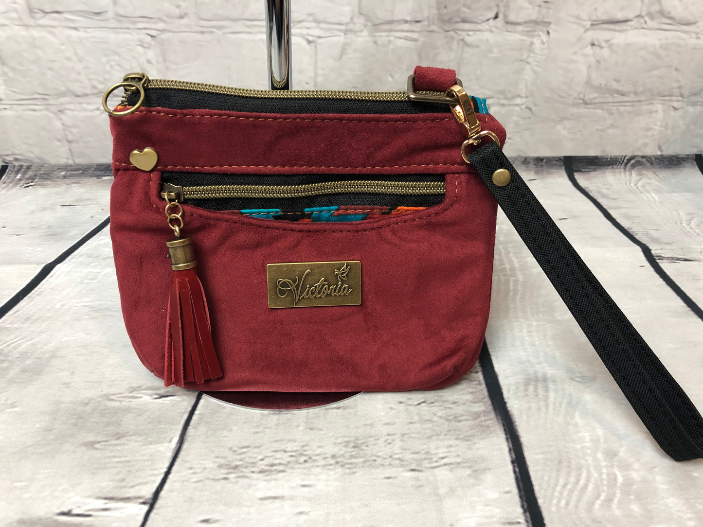 Small Ultra suede /wristlet pouch