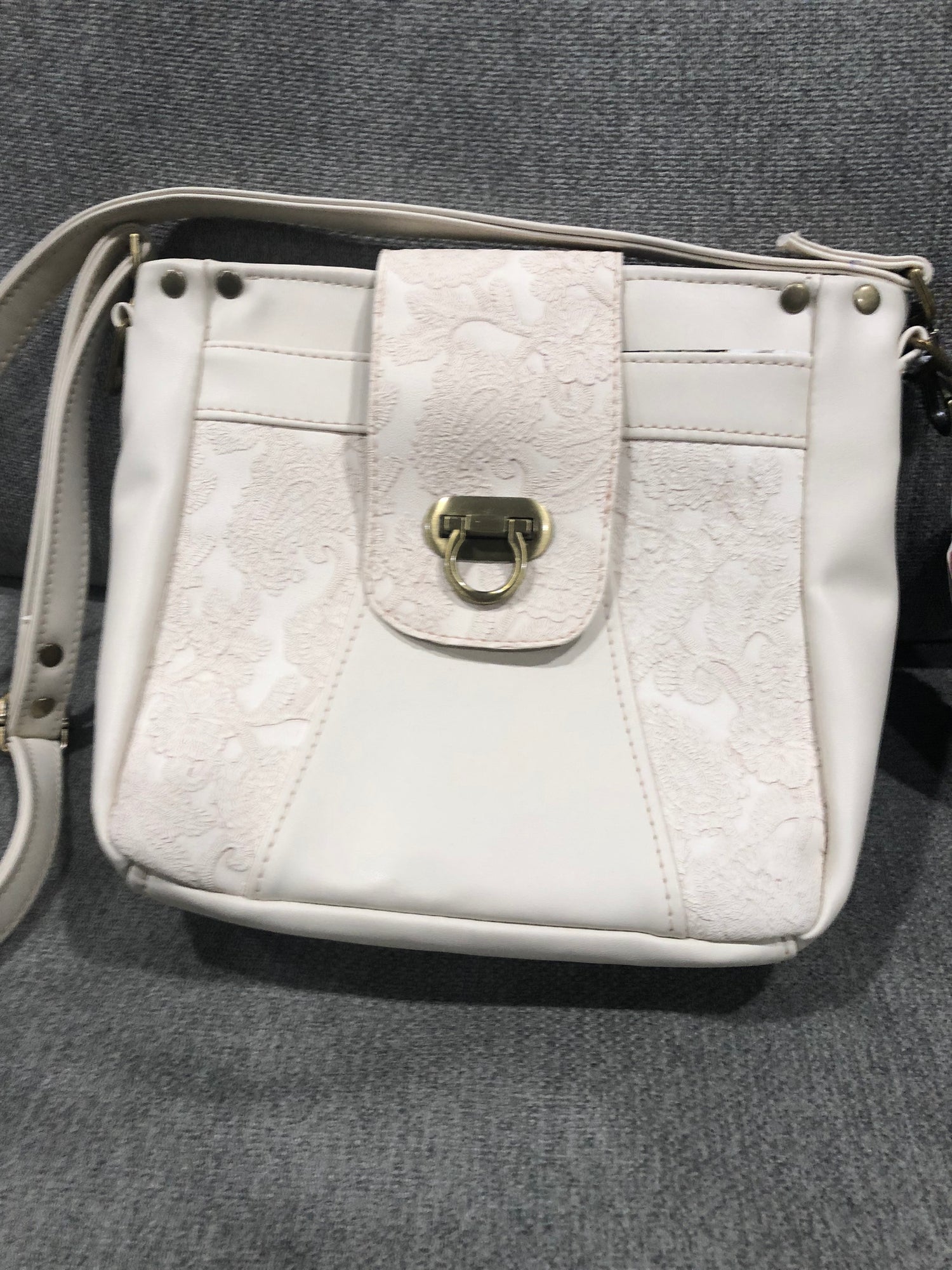 Cream crossbody