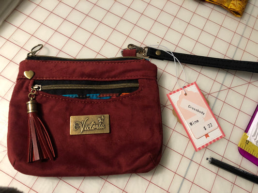 Small Ultra suede /wristlet pouch