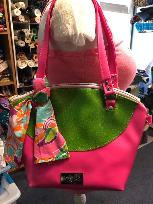 Hot pink handbag