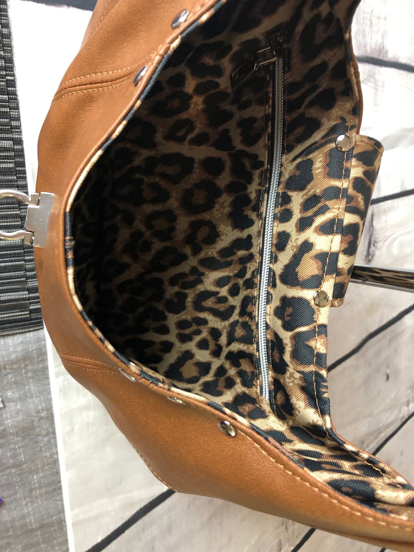 Hobo/tan, Animal print shoulders bag