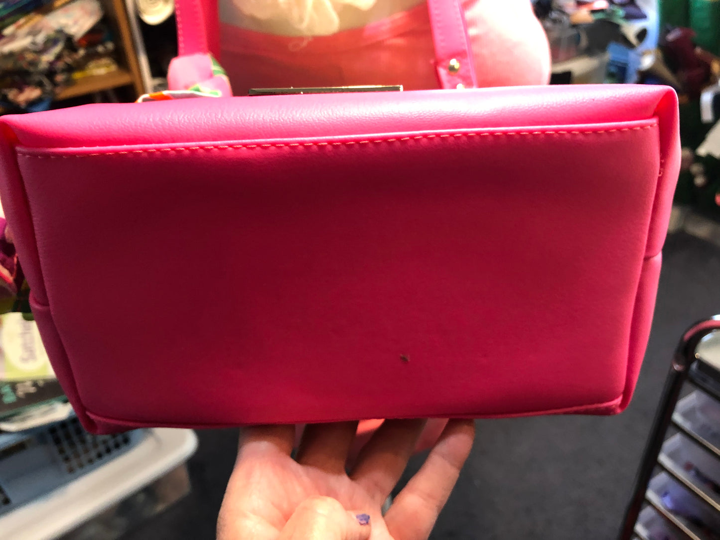 Hot pink handbag